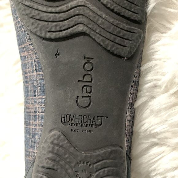 Gabor Hovercraft Metallic Navy Blue Perforated Leather Ballet Flats UK 4 US 6.5 - Picture 7 of 9